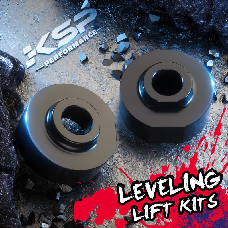 KSP PERFORMANCE KSP 2"" Leveling Lift Kits Compatible with Ford  Front Strut Spring Spacers with 5/8"" Stud Extenders Work on 1981-1996 F150/1983-1996 Ranger/1983-1996 Bronco II (4WD only) - Image 4